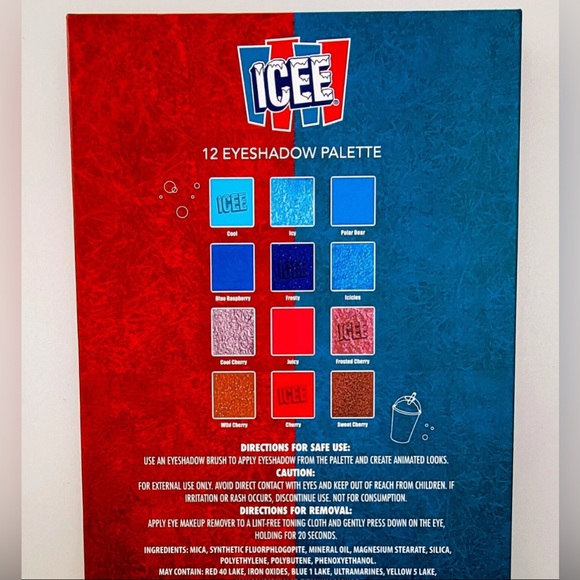 ICEE Eyeshadow Palette by Centric Beauty- 12 Shades - Picture 2 of 3